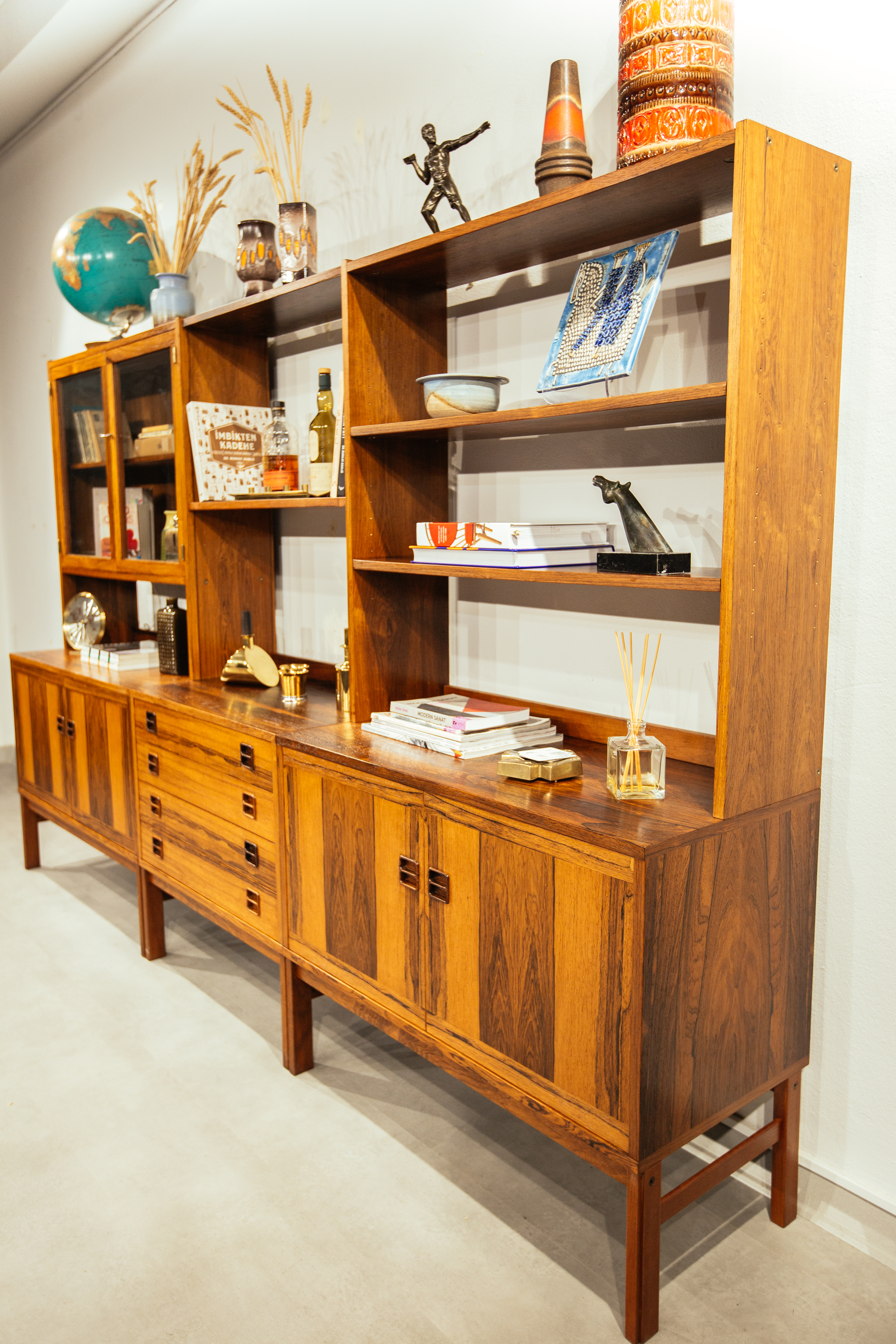 1960s, Eric Wörtz tasarımı , Jakaranda ağacı kitaplık